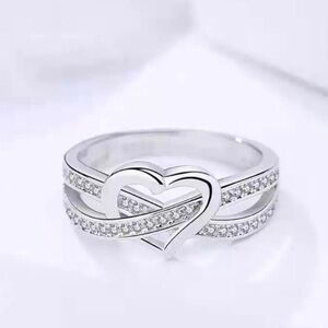 Sterling silver heart ring